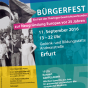Plakat zu »DenkMAL Europa - Bürgerfest des Thüringer Geschichtsverbundes zur Neugründung Europas vor 25 Jahren«